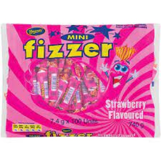 BEACON MINI FIZZERS STRAWBERRY 100EA