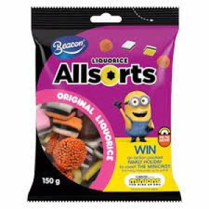 BEACON LIQUORICE ALLSORTS 150GR