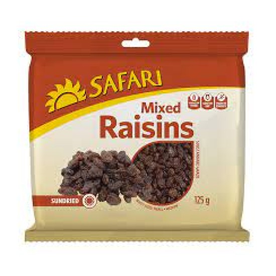 SAFARI MIXED RAISINS 125GR