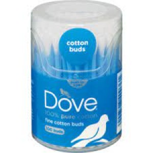 DOVE COTTON BUDS ASSTD COL 100EA