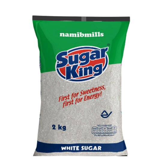 SUGAR KING SUGAR WHITE PLASTIC 2KG