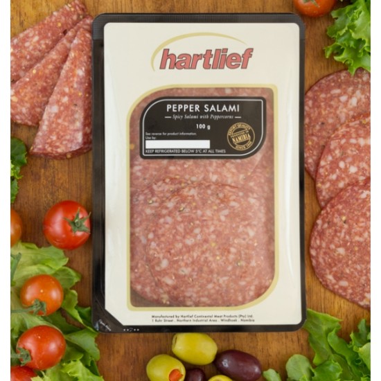 HARTLIEF PEPPER SALAMI 100GR