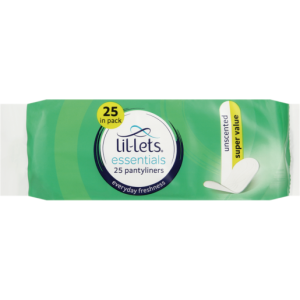 LIL-LETS ESSEN PANTYLINERS UNSCENTD 25EA