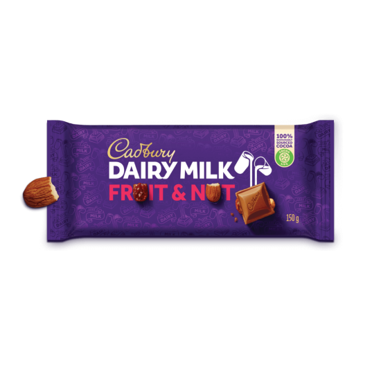 CADBURY SLAB FRUIT&NUT 150GR