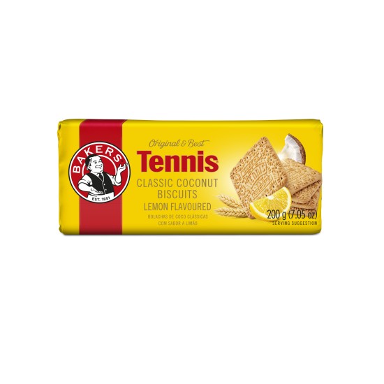 BAKERS TENNIS BISCUIT LEMON 200GR